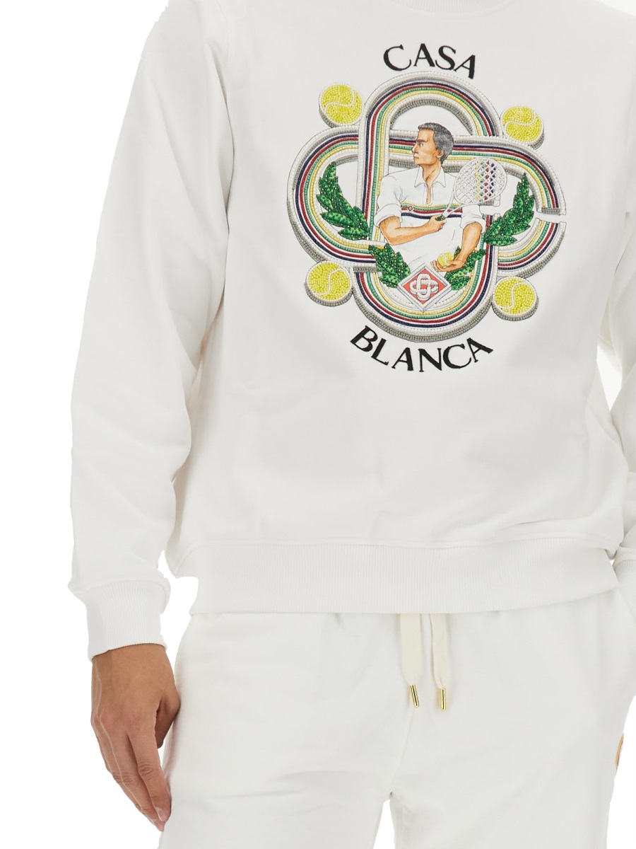SWEATSHIRT WITH LOGO UMF23JTP00101WHITE (Casablanca / スウェット・フーディー ) | Casablanca (カサブランカ)(3)