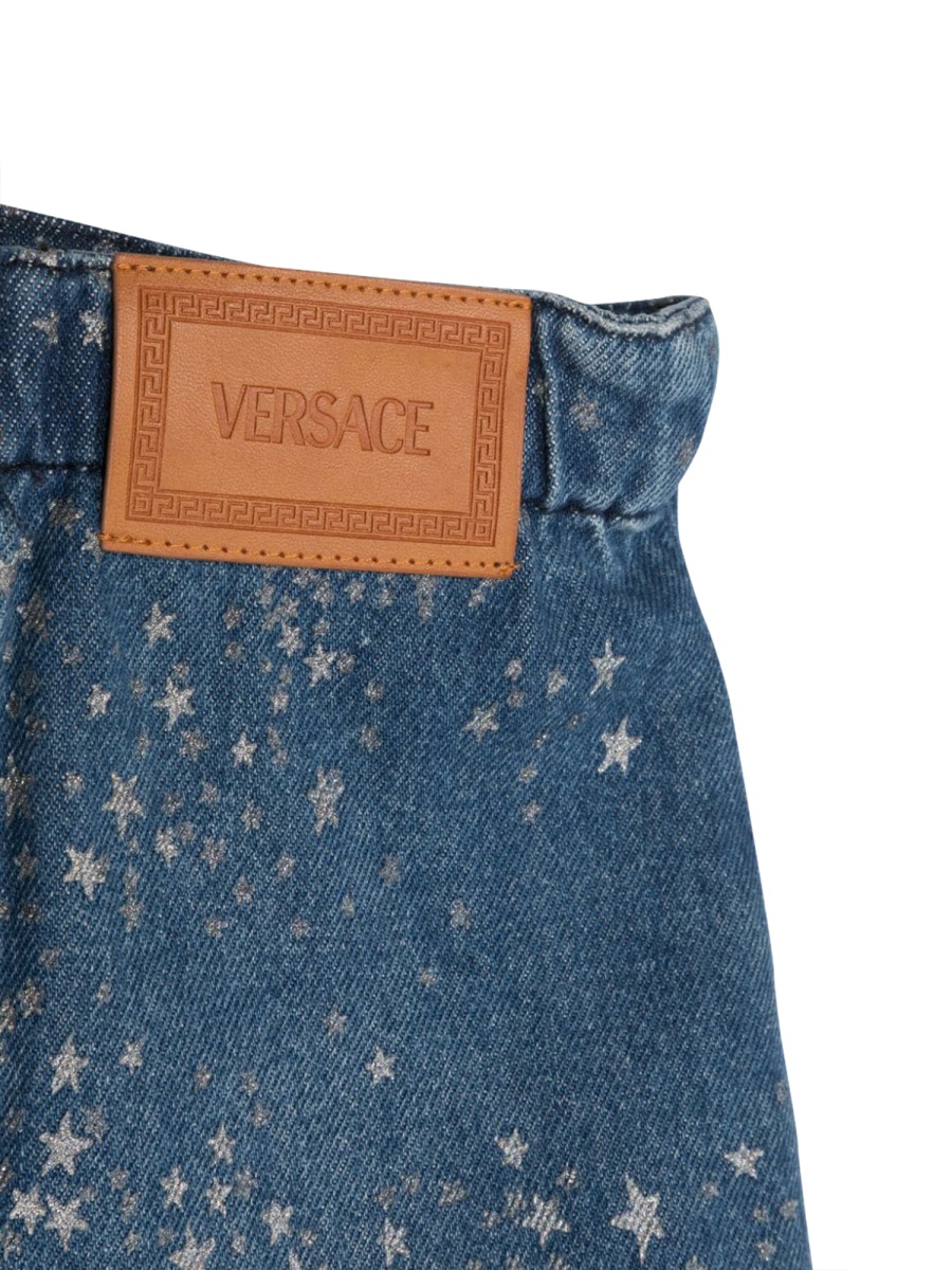 glitter denim skirt 1010517K1A075922D880 (VERSACE / スカート ) | VERSACE (ヴェルサーチェ)(2)
