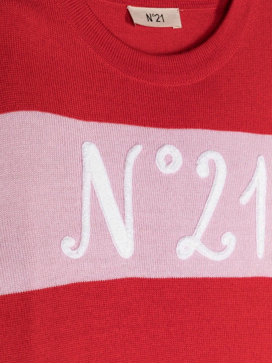 LOGO CREW NECK PULLOVER N21723KN01190N407 (N°21 / ニット・セーター・カーディガン ) | N°21 (ヌメロ ヴェントゥーノ)(2)