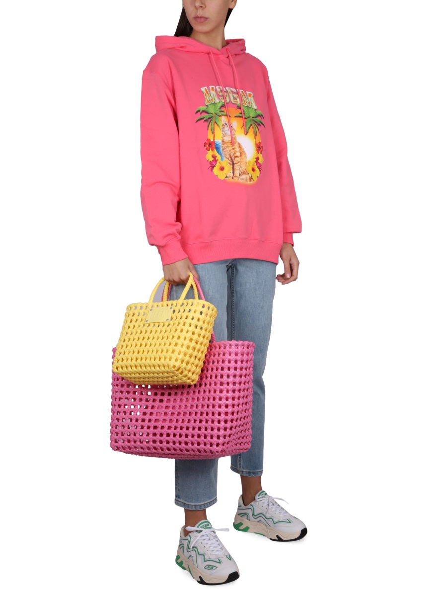SWEATSHIRT WITH LOGO 3441MDM21423700014 (MSGM / スウェット・フーディー ) | MSGM (エムエスジーエム)(1)