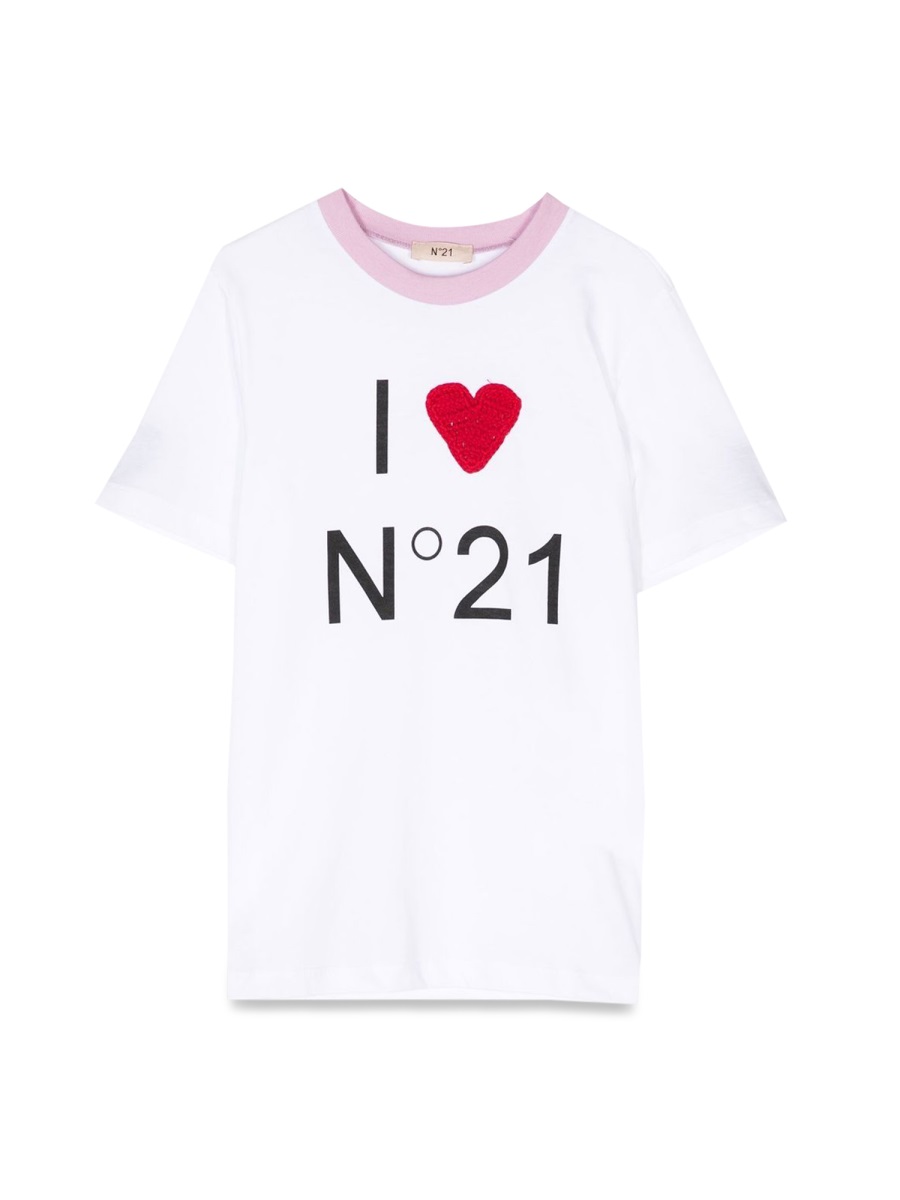 t-shirt mc i love n21 N21560KN01530N100 (N°21 / Tシャツ・カットソー ) | N°21 (ヌメロ ヴェントゥーノ)