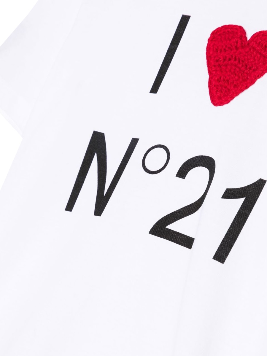 t-shirt mc i love n21 N21560KN01530N100 (N°21 / Tシャツ・カットソー ) | N°21 (ヌメロ ヴェントゥーノ)(2)