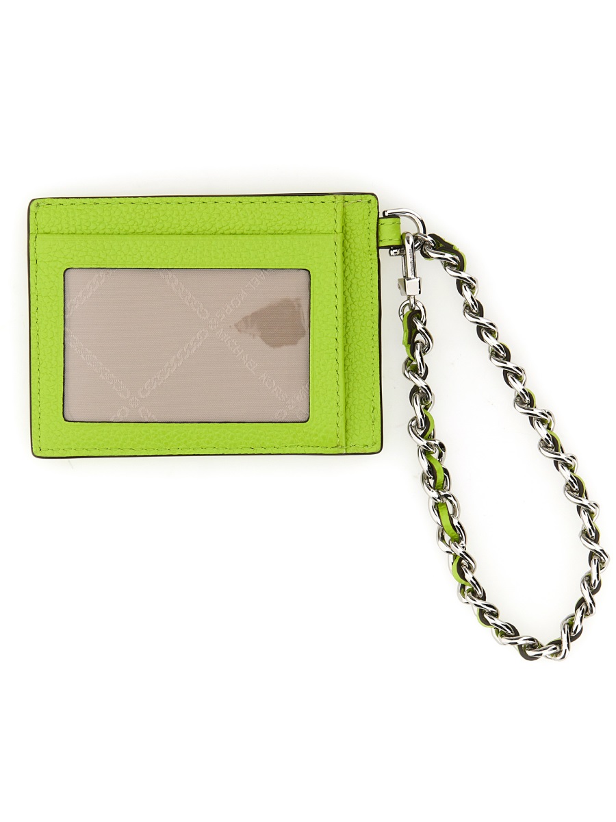 LEATHER CARD HOLDER 34S3ST9D5L388BRTLIMEADE (MICHAEL MICHAEL KORS / 財布・カードケース ) | MICHAEL MICHAEL KORS (マイケル・マイケル・コース)(1)