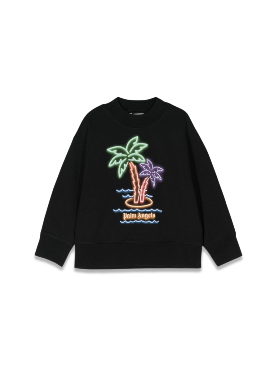 neon palms regular crew PBBA001KS24FLE0011051 (Palm Angels / スウェット・フーディー ) | Palm Angels (パームエンジェルス)