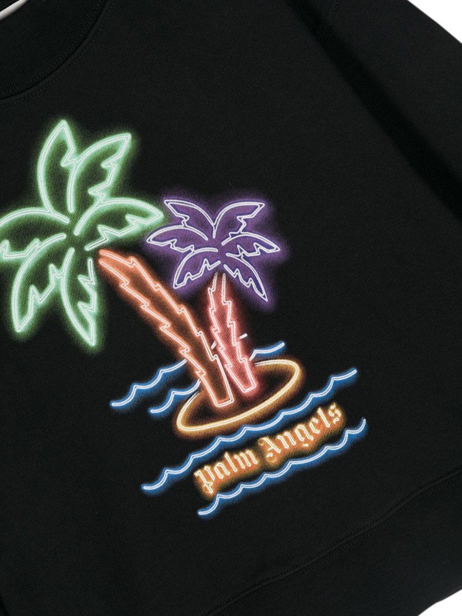 neon palms regular crew PBBA001KS24FLE0011051 (Palm Angels / スウェット・フーディー ) | Palm Angels (パームエンジェルス)(2)