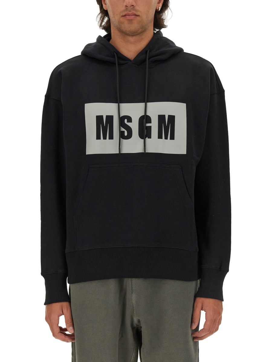 SWEATSHIRT WITH LOGO 3740MM52524779999 (MSGM / スウェット・フーディー ) | MSGM (エムエスジーエム)