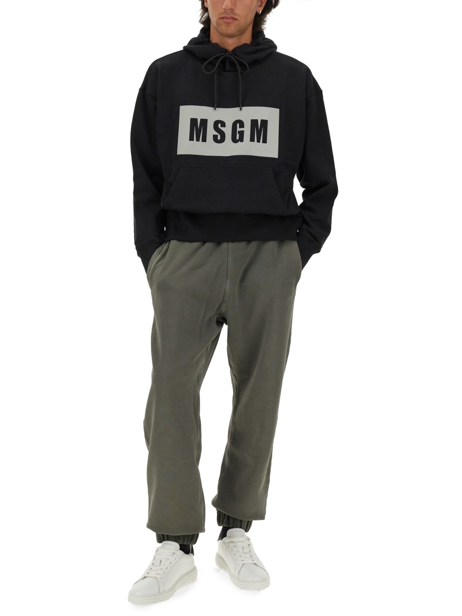 SWEATSHIRT WITH LOGO 3740MM52524779999 (MSGM / スウェット・フーディー ) | MSGM (エムエスジーエム)(1)