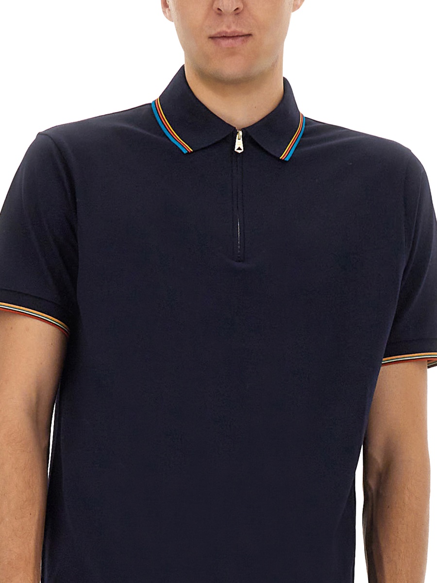 COTTON POLO SHIRT WITH ZIPPER M1R487YL0008949 (Paul Smith / ポロシャツ ) | Paul Smith (ポール・スミス)(3)