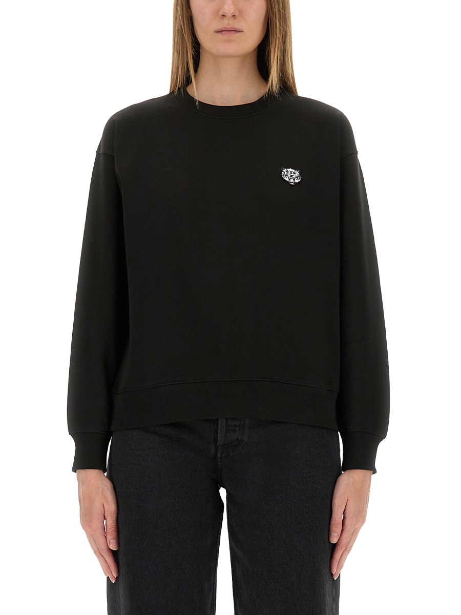 COTTON SWEATSHIRT WITH "HAPPY TIGER" PATCH FF62SW2524MF99J (KENZO / スウェット・フーディー ) | KENZO (ケンゾー)