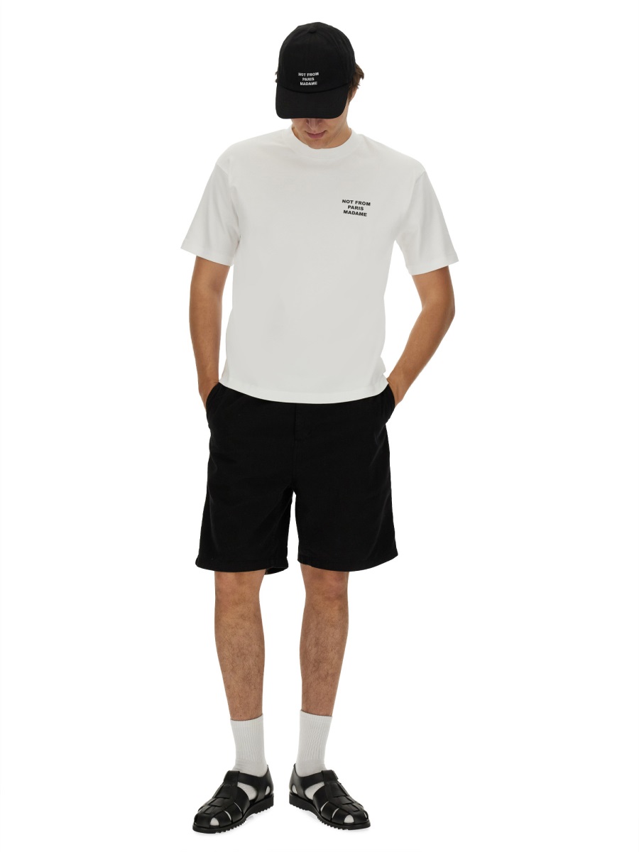 COTTON T-SHIRT TS203CO002OPTICWHITE (Drôle De Monsieur / Tシャツ・カットソー ) | Drôle De Monsieur (ドロールドムッシュ)(1)