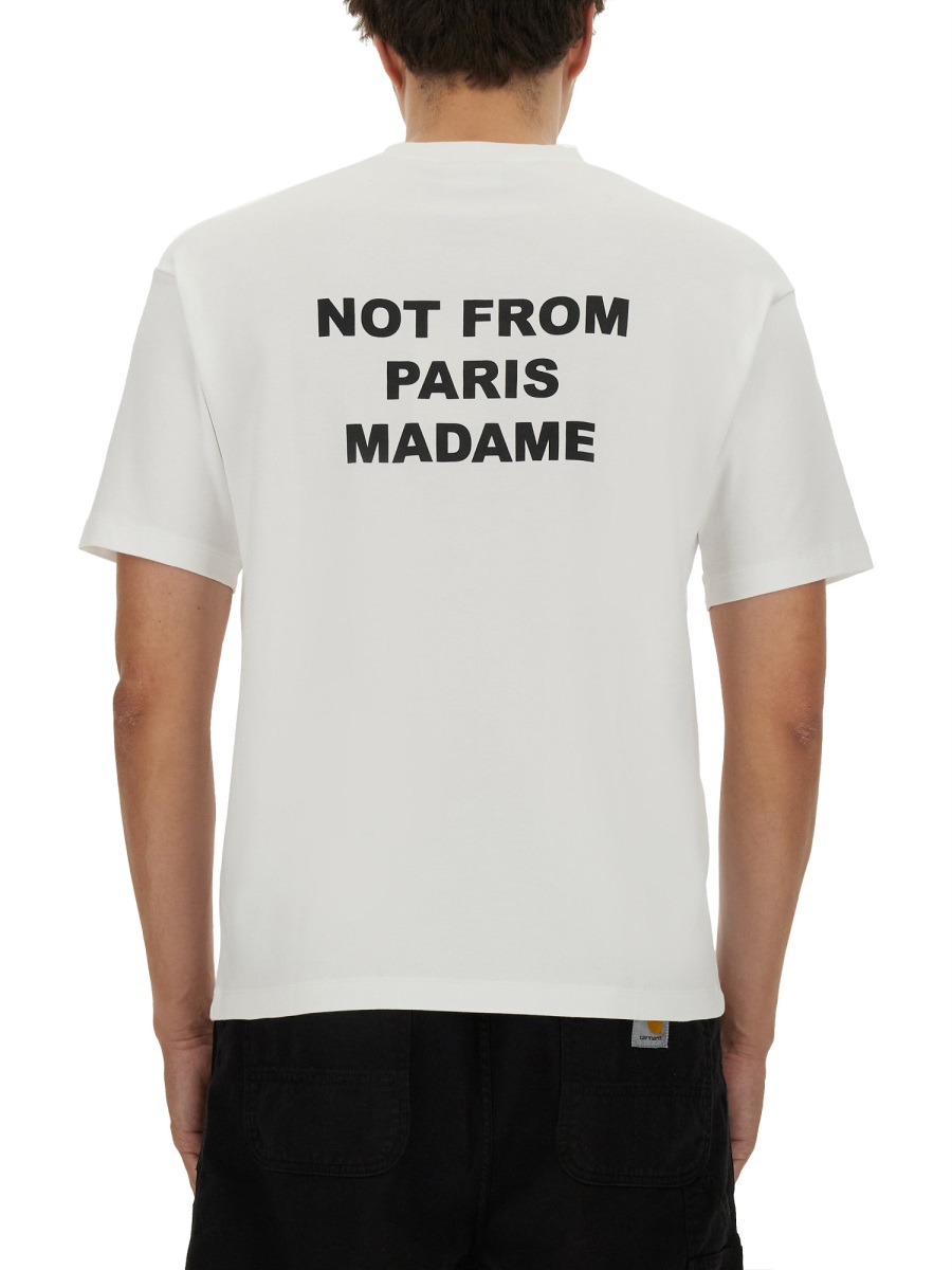 COTTON T-SHIRT TS203CO002OPTICWHITE (Drôle De Monsieur / Tシャツ・カットソー ) | Drôle De Monsieur (ドロールドムッシュ)(2)