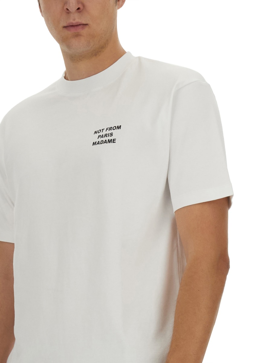 COTTON T-SHIRT TS203CO002OPTICWHITE (Drôle De Monsieur / Tシャツ・カットソー ) | Drôle De Monsieur (ドロールドムッシュ)(3)