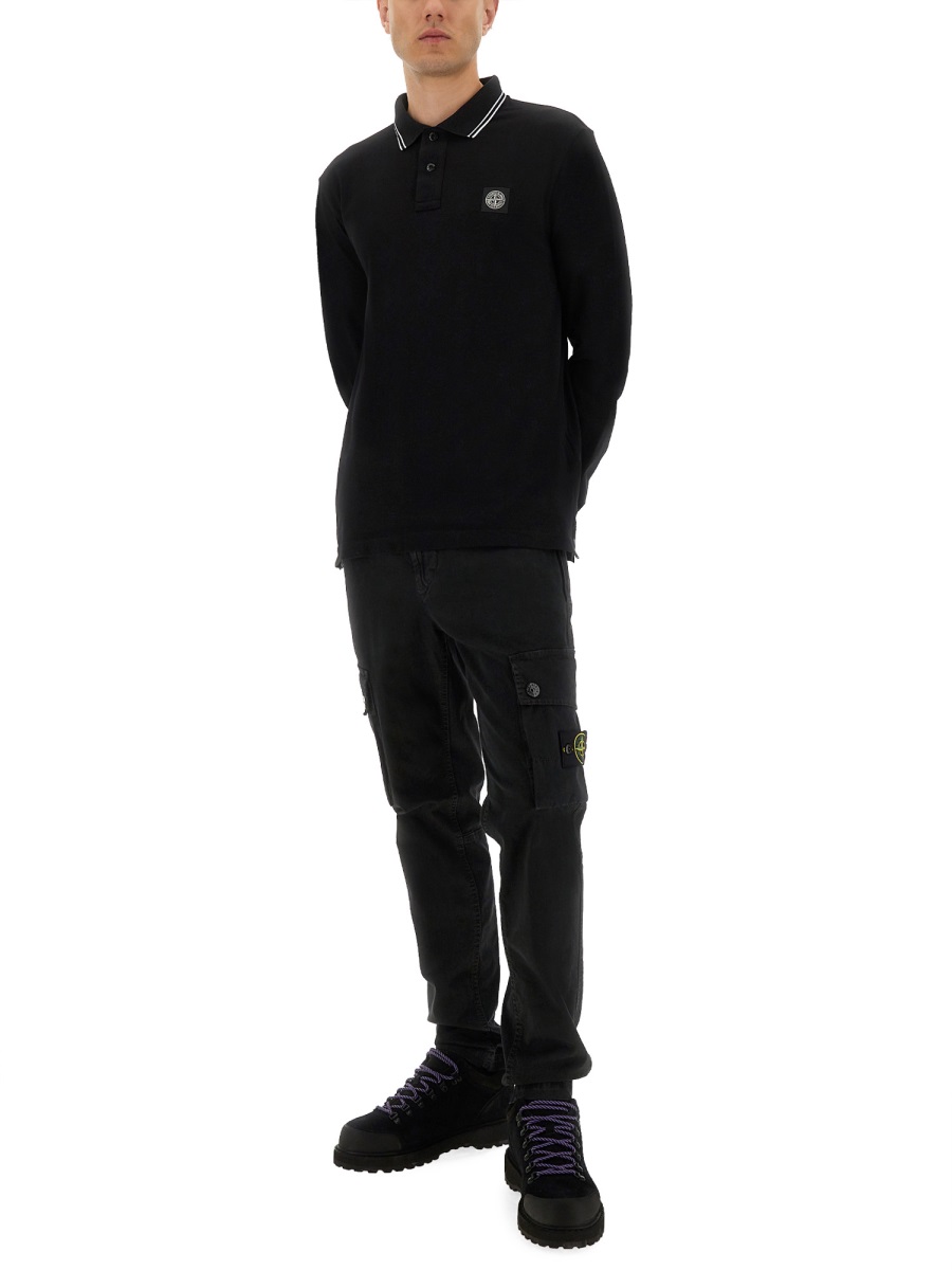 LONG-SLEEVED POLO SHIRT 2200006S0018V0029 (STONE ISLAND / ポロシャツ ) | STONE ISLAND (ストーンアイランド)(1)