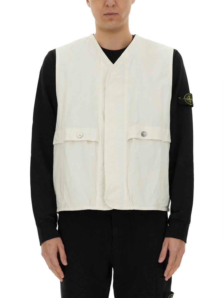 VESTS WITH LOGO G100010S0063V0093 (STONE ISLAND / カジュアルジャケット・ベスト ) | STONE ISLAND (ストーンアイランド)