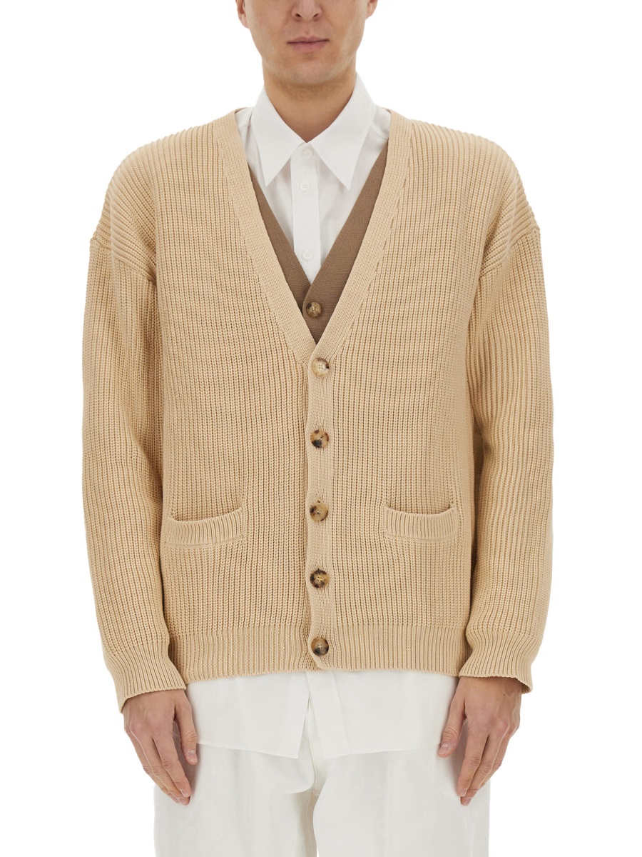 ORGANIC COTTON BLEND CARDIGAN 091002074019 (MOSCHINO / ニット・セーター・カーディガン ) | MOSCHINO (モスキーノ)