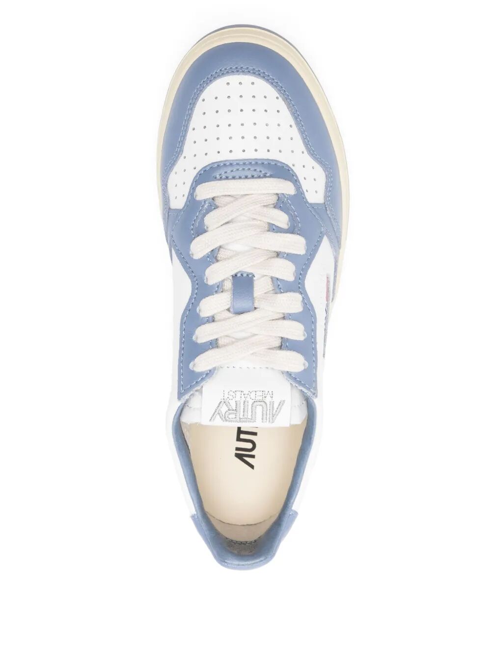 MEDALIST LOW SNEAKERS BICOLOR IN WHITE AND TEMPEST LEATHER AULWWB62WHITETEMPEST (AUTRY / スニーカー ) | AUTRY (オートリー)(3)