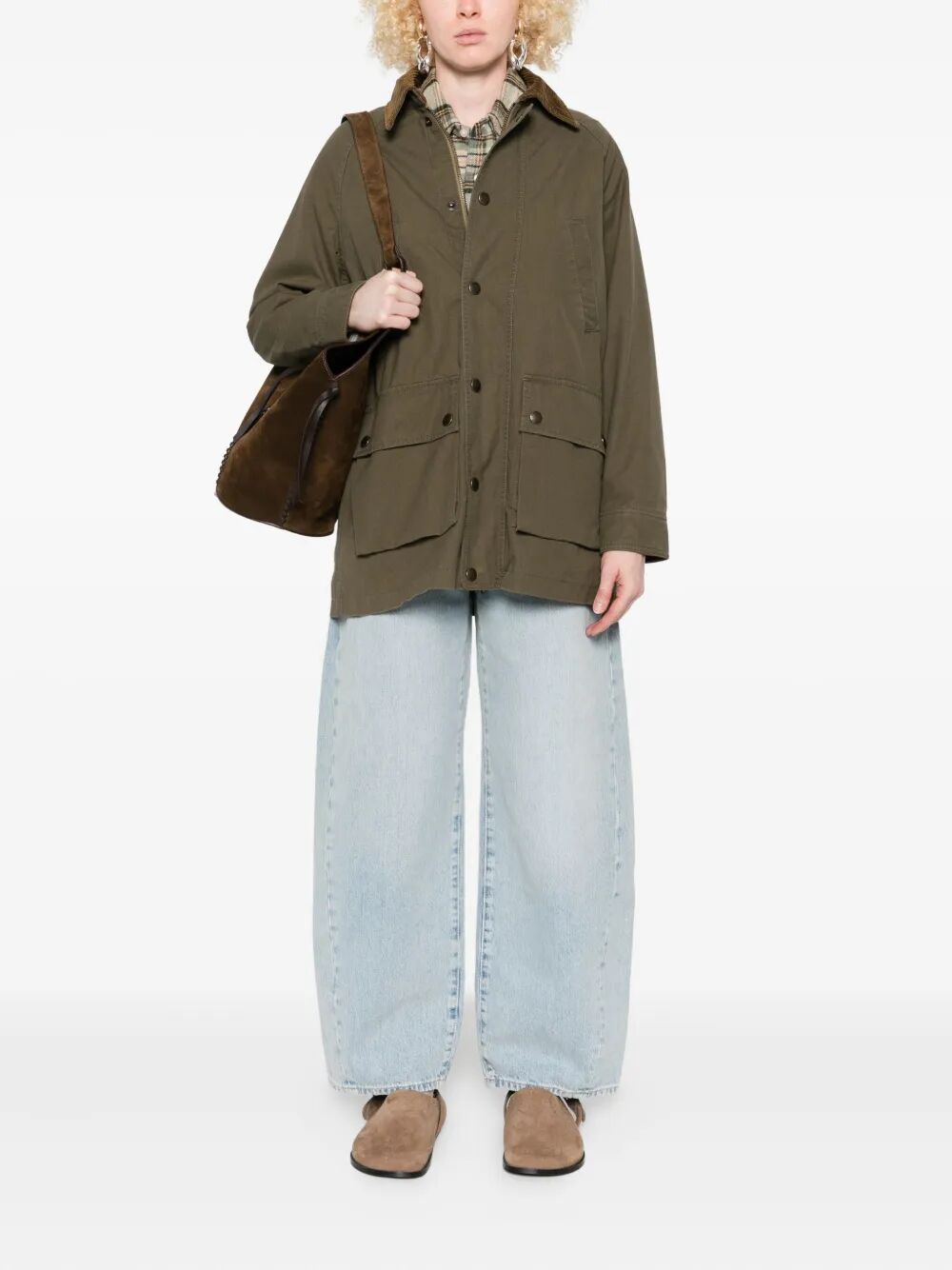 COTTON WORKWEAR JACKET WITH CORDUROY COLLAR 211971209003 (Polo Ralph Lauren / カジュアルジャケット ) | Polo Ralph Lauren (ポロ ラルフ ローレン)(1)