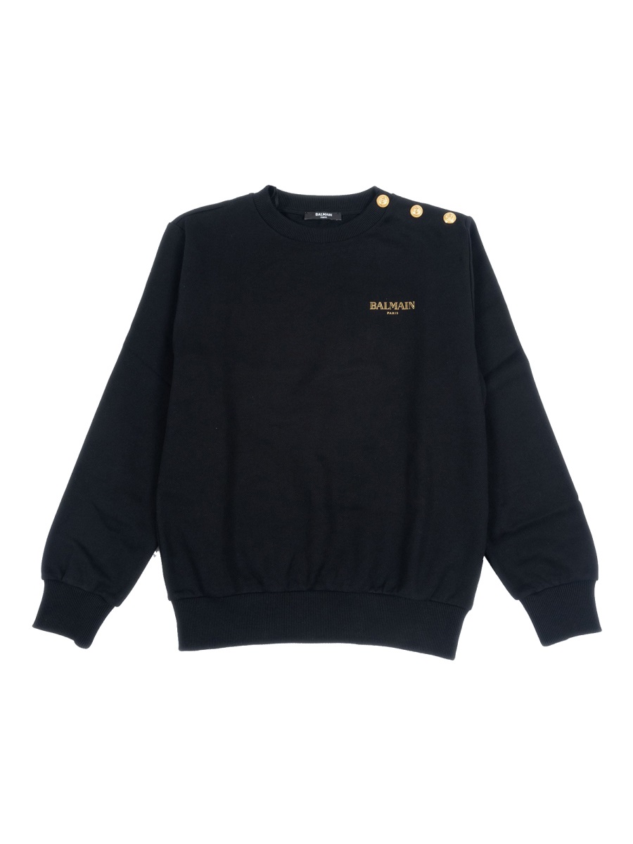 SWEATSHIRT WITH LOGO BX4R10KZ3183930OR (Balmain / スウェット・フーディー ) | Balmain (バルマン)