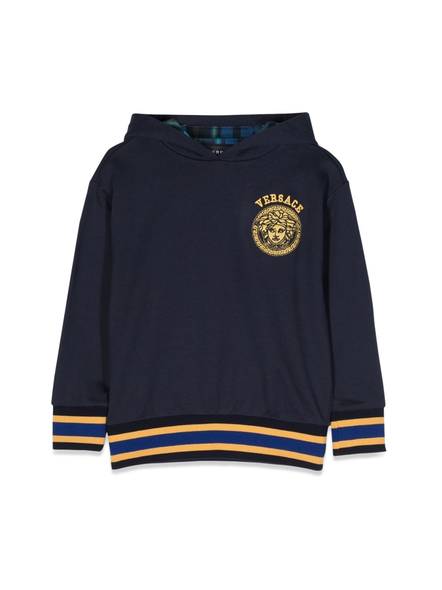 jellyfish sweatshirt inside tartan 1010459K1A075556UA00 (VERSACE / スウェット・フーディー ) | VERSACE (ヴェルサーチェ)