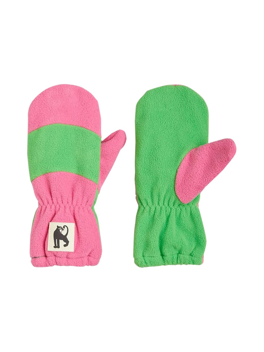 fleece panel gloves 2376013328KPINK (MINI RODINI / グローブ ) | MINI RODINI (ミニロディーニ)