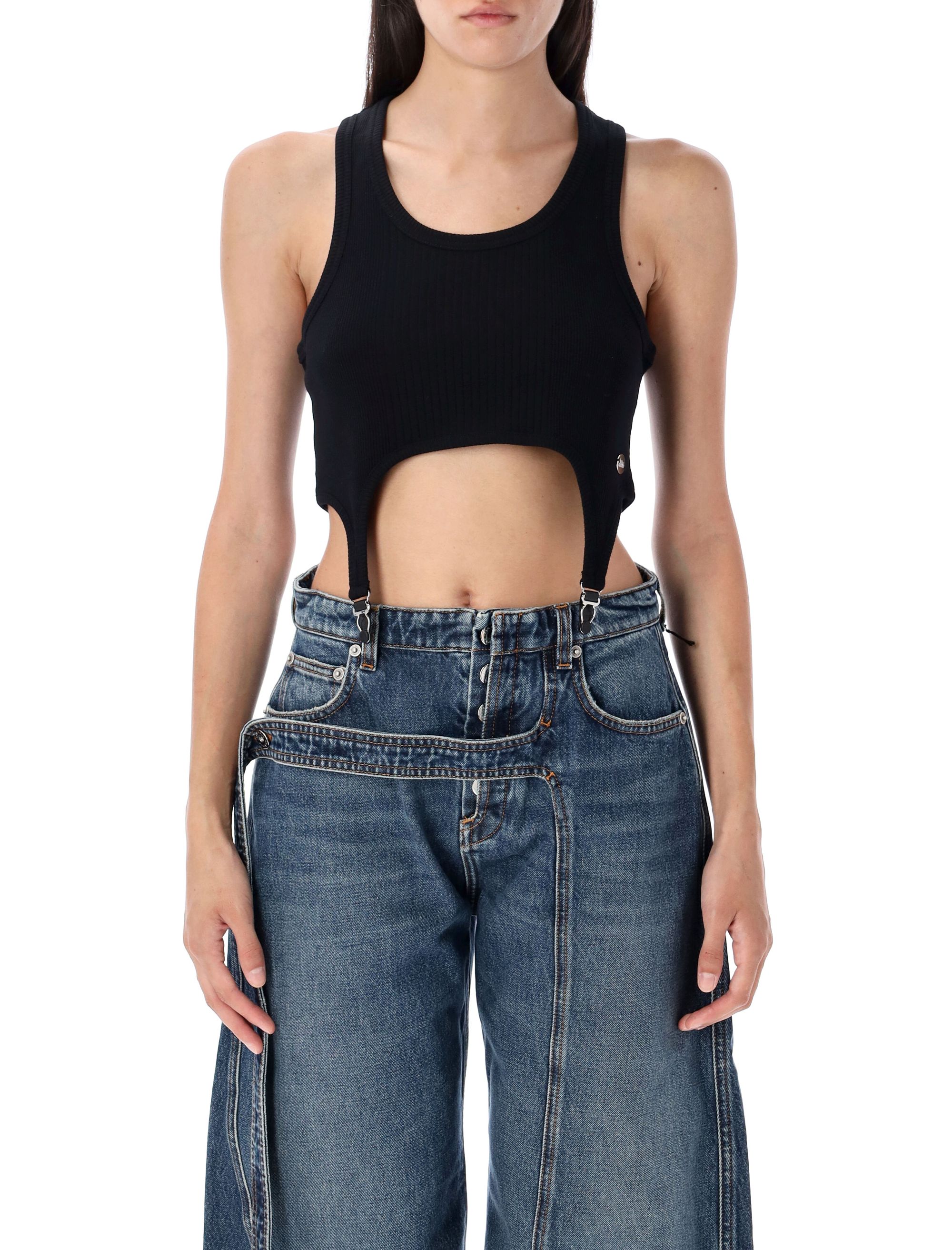 JEAN PAUL GAULTIER Top Black BR013J01400 (Jean Paul GAULTIER / タンクトップ・キャミソール ) | Jean Paul GAULTIER (ジャンポール ゴルチエ)
