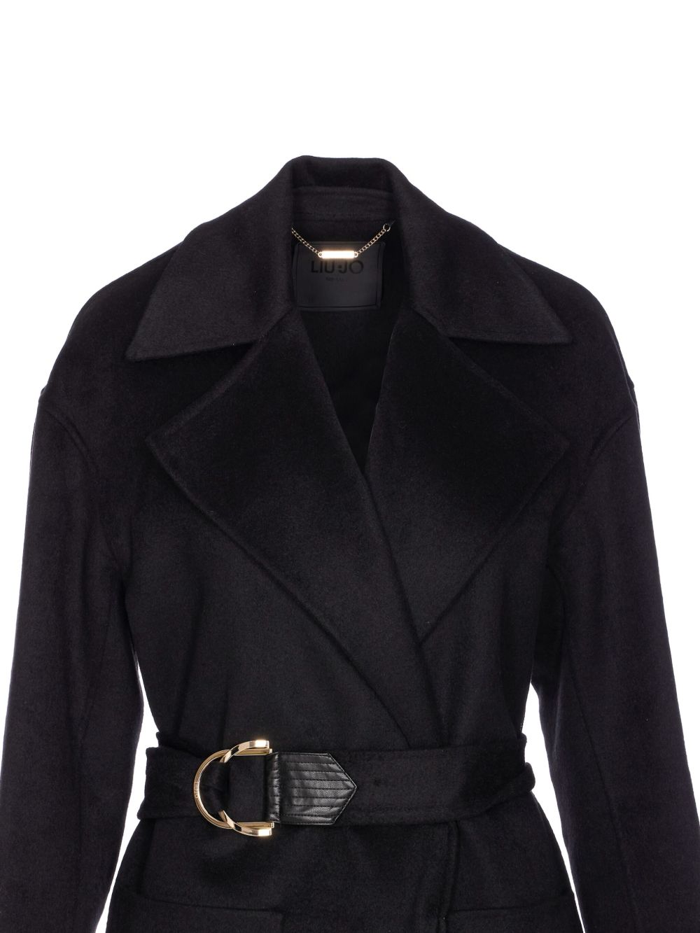 LIU JO BLACK Coats CF5283T46272222 (LIU•JO / コート ) | LIU•JO (リュー・ジョー)(3)