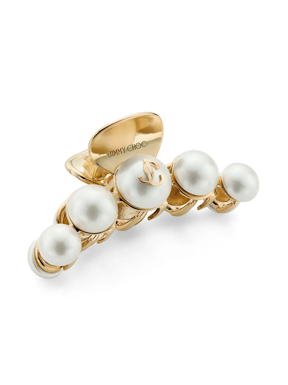 GOLD-FINISH PEARL CLAW HAIR CLIP CLAWHAIRCLIPDCKWHITEGOLD (JIMMY CHOO / ヘッドアクセサリー ) | JIMMY CHOO (ジミー チュウ)(1)