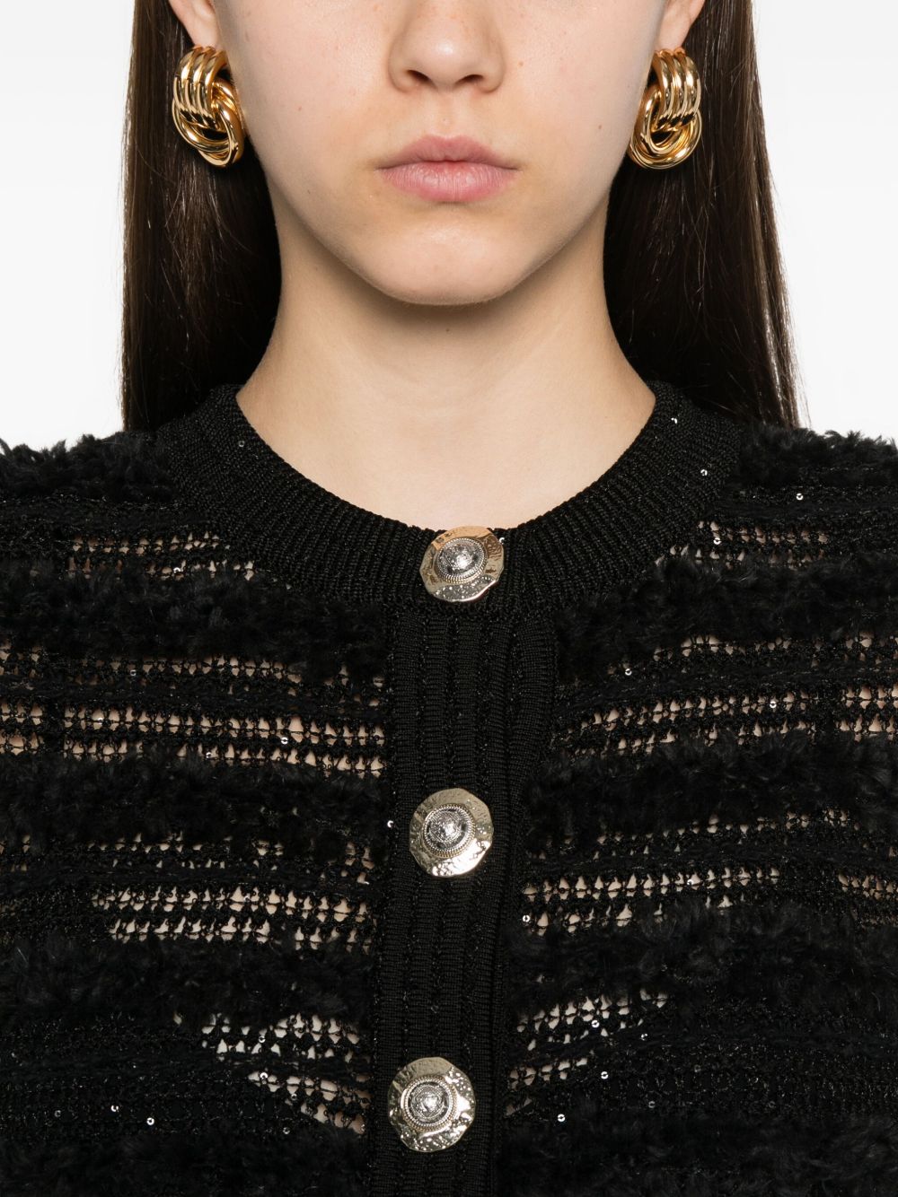 Balmain Sweaters Black FF1KL131KI740PA (Balmain / ニット・セーター・カーディガン ) | Balmain (バルマン)(1)