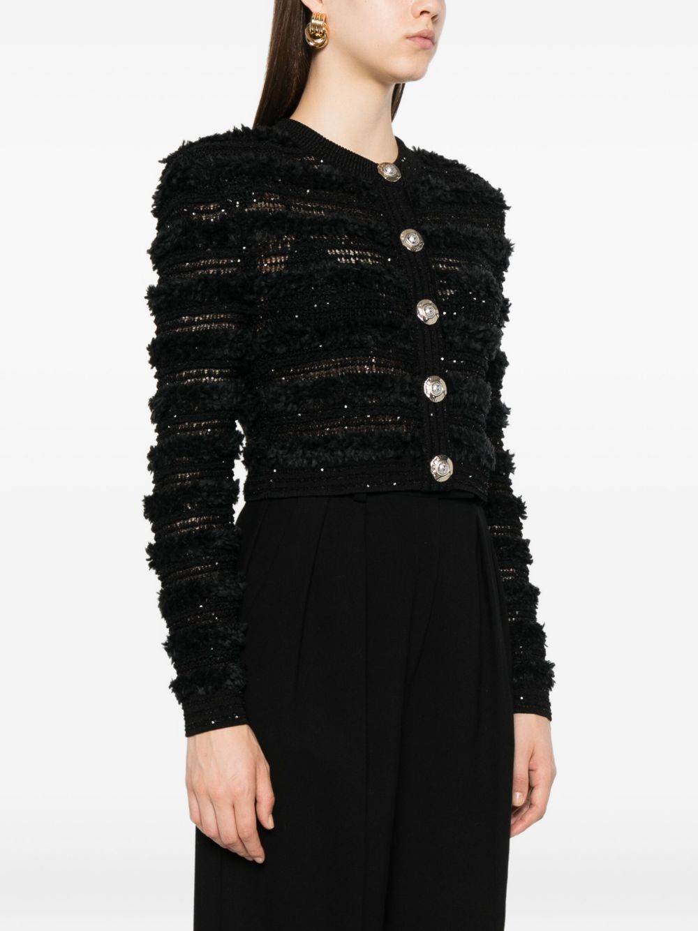 Balmain Sweaters Black FF1KL131KI740PA (Balmain / ニット・セーター・カーディガン ) | Balmain (バルマン)(2)