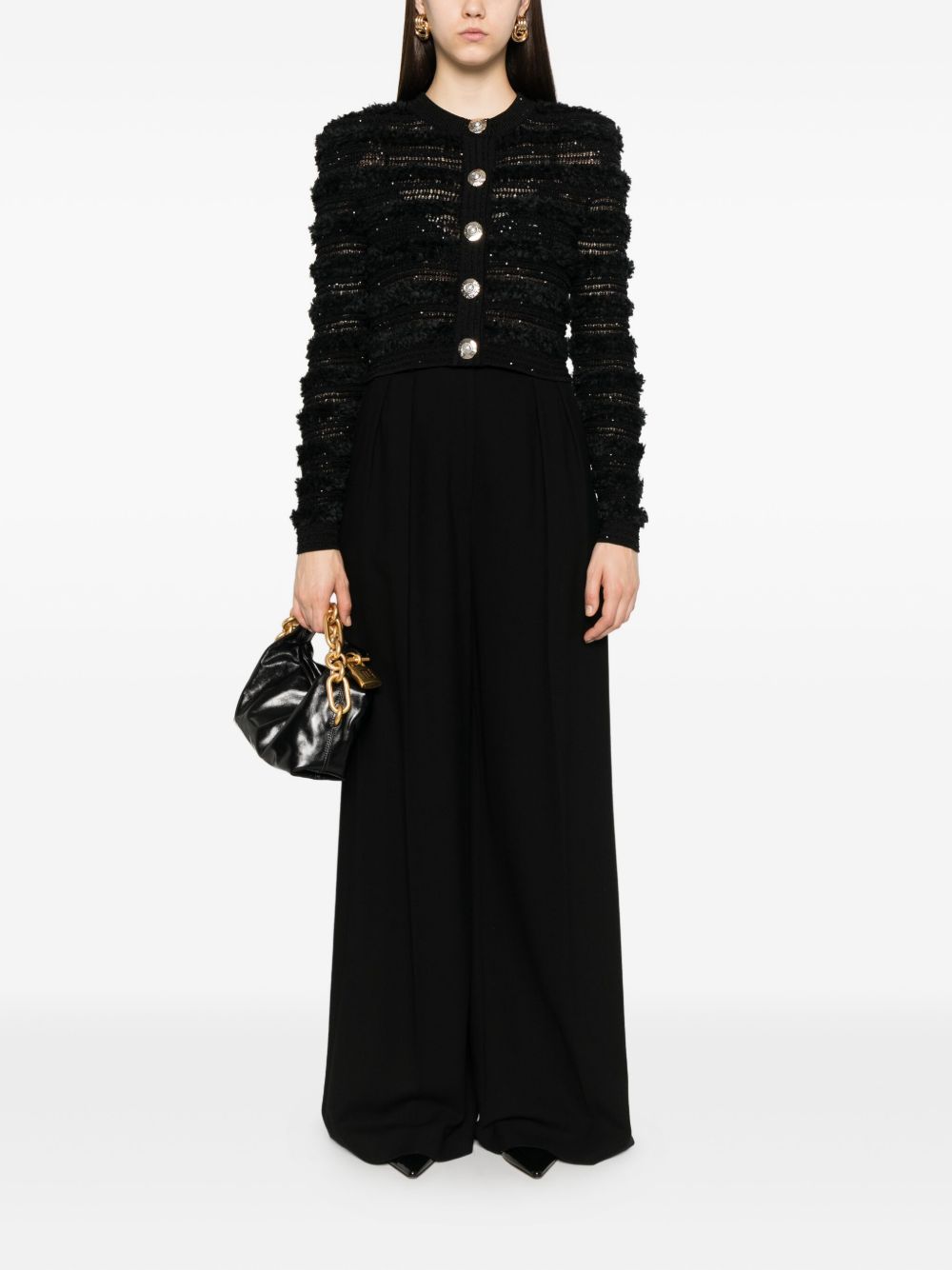 Balmain Sweaters Black FF1KL131KI740PA (Balmain / ニット・セーター・カーディガン ) | Balmain (バルマン)(4)