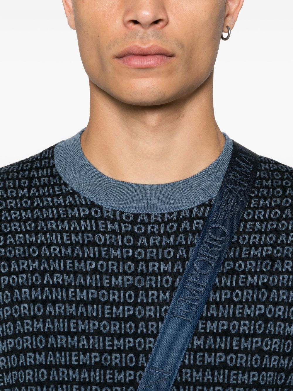 Emporio Armani Sweaters Blue EM002630AF14199FB077 (EMPORIO ARMANI / ニット・セーター・カーディガン ) | EMPORIO ARMANI (エンポリオ アルマーニ)(3)