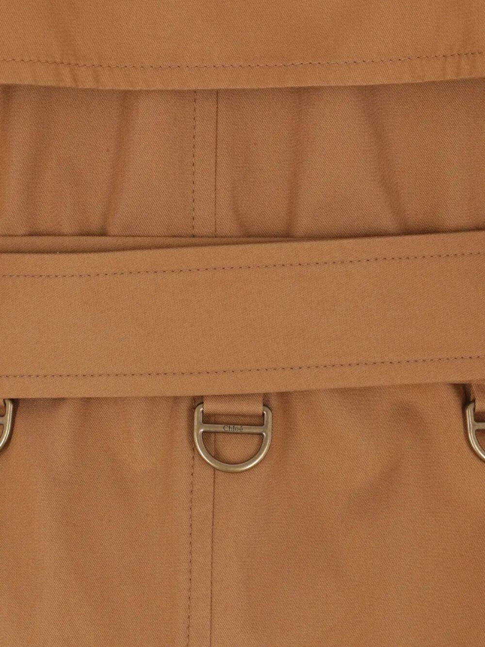 COTTON GABARDINE BELTED LONG TRENCH COAT CH25AMA1909320Y (Chloé / コート ) | Chloé (クロエ)(2)