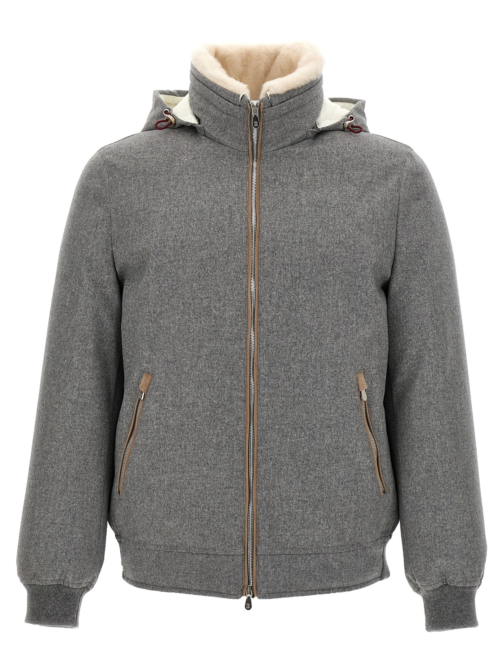 Sherling neck bomber jacket MM4701606CEN55 (Brunello Cucinelli / カジュアルジャケット・ベスト ) | Brunello Cucinelli (ブルネロ・クチネリ)