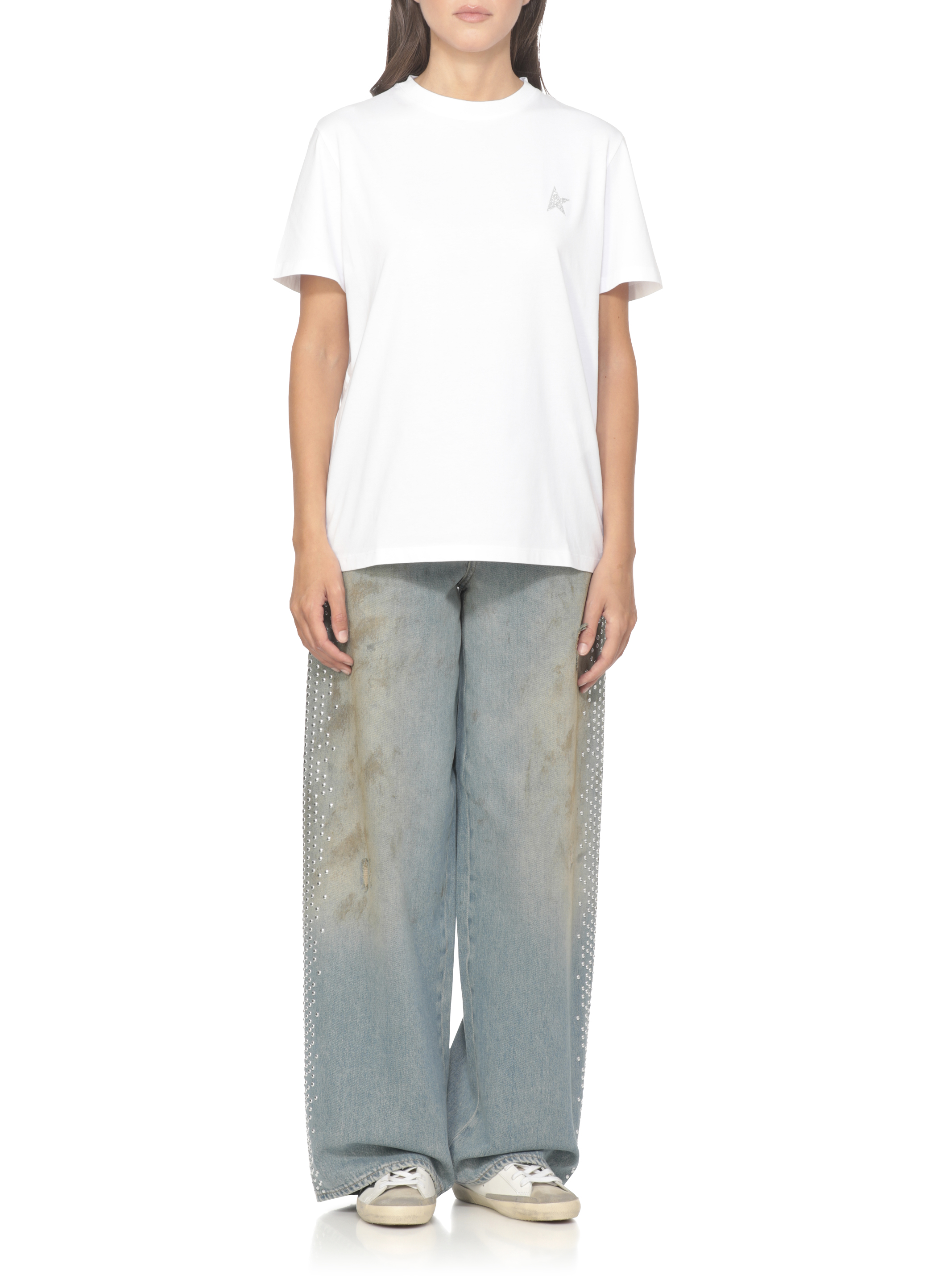 Golden Goose T-shirts and Polos White GWP01220P00059480185STARWS (Golden Goose / Tシャツ・カットソー ) | Golden Goose (ゴールデングース)(1)