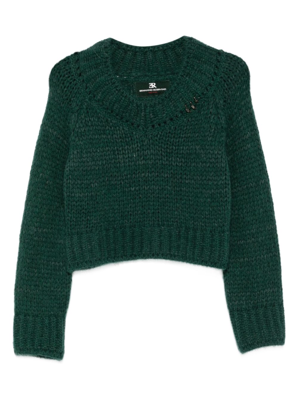 Ermanno Scervino Sweaters Green D475M336EOY95918 (ERMANNO SCERVINO / ニット・セーター・カーディガン ) | ERMANNO SCERVINO (エルマンノ シェルヴィーノ)