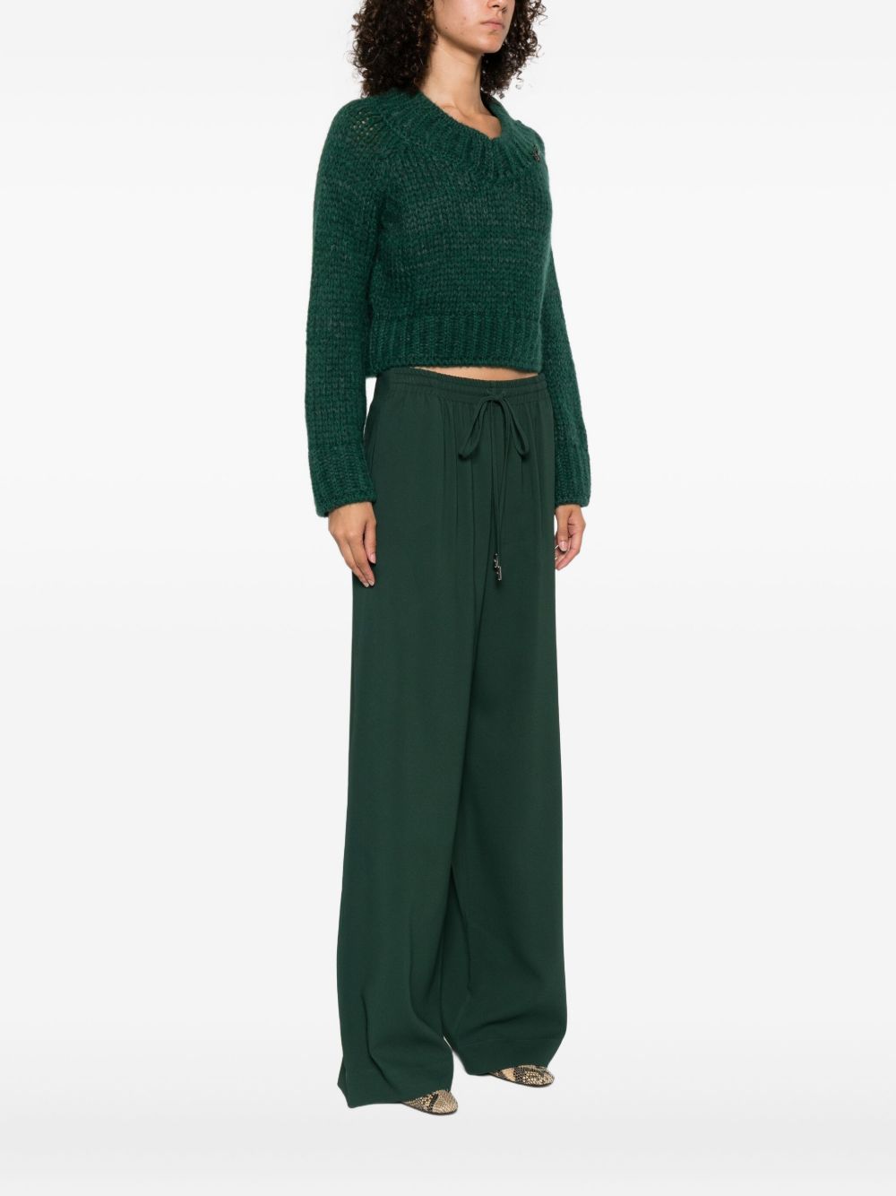 Ermanno Scervino Sweaters Green D475M336EOY95918 (ERMANNO SCERVINO / ニット・セーター・カーディガン ) | ERMANNO SCERVINO (エルマンノ シェルヴィーノ)(4)