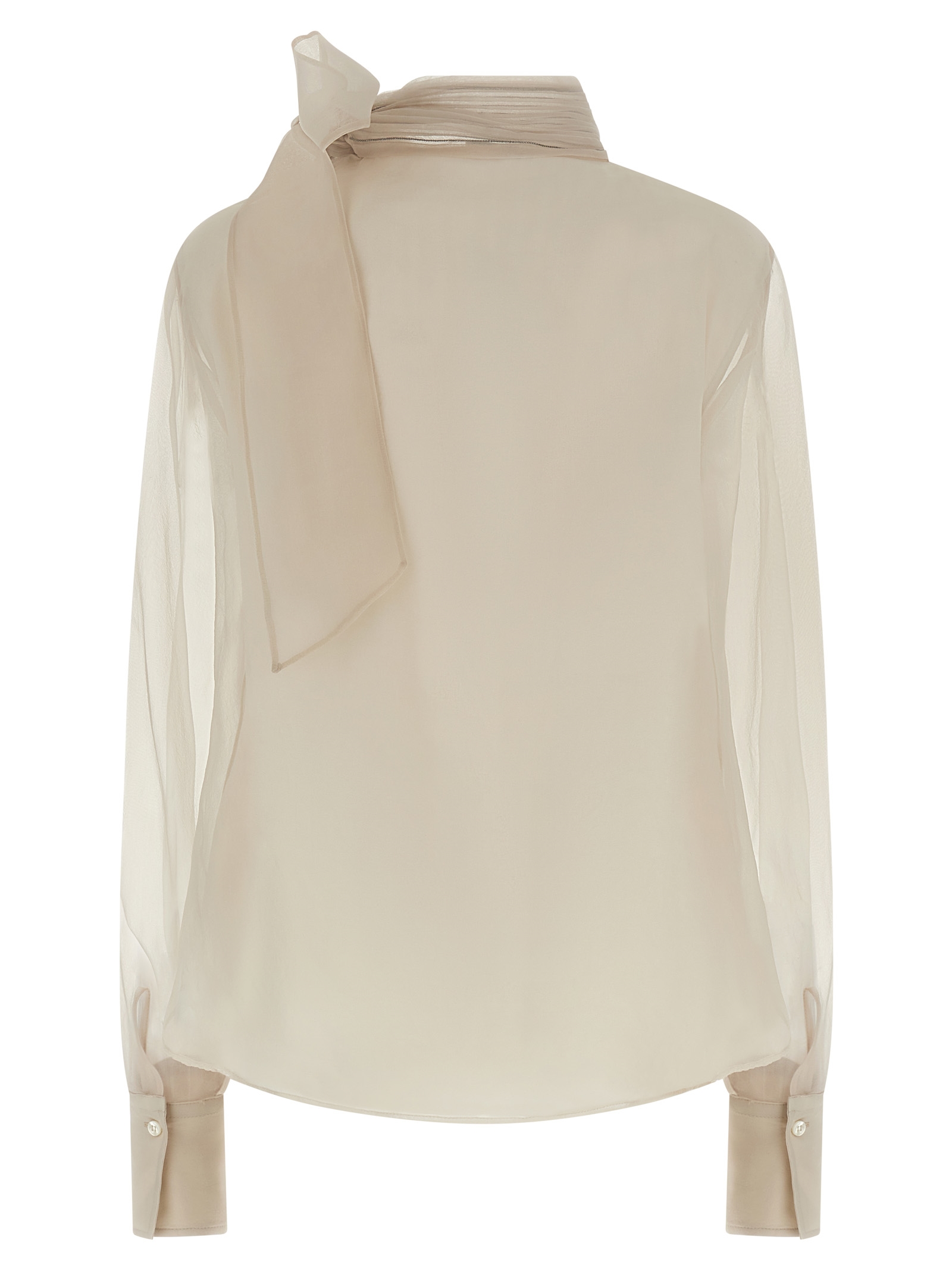 Silk blouse with lavallière MF940ED814C8553 (Brunello Cucinelli / ニット・セーター・カーディガン ) | Brunello Cucinelli (ブルネロ・クチネリ)(1)