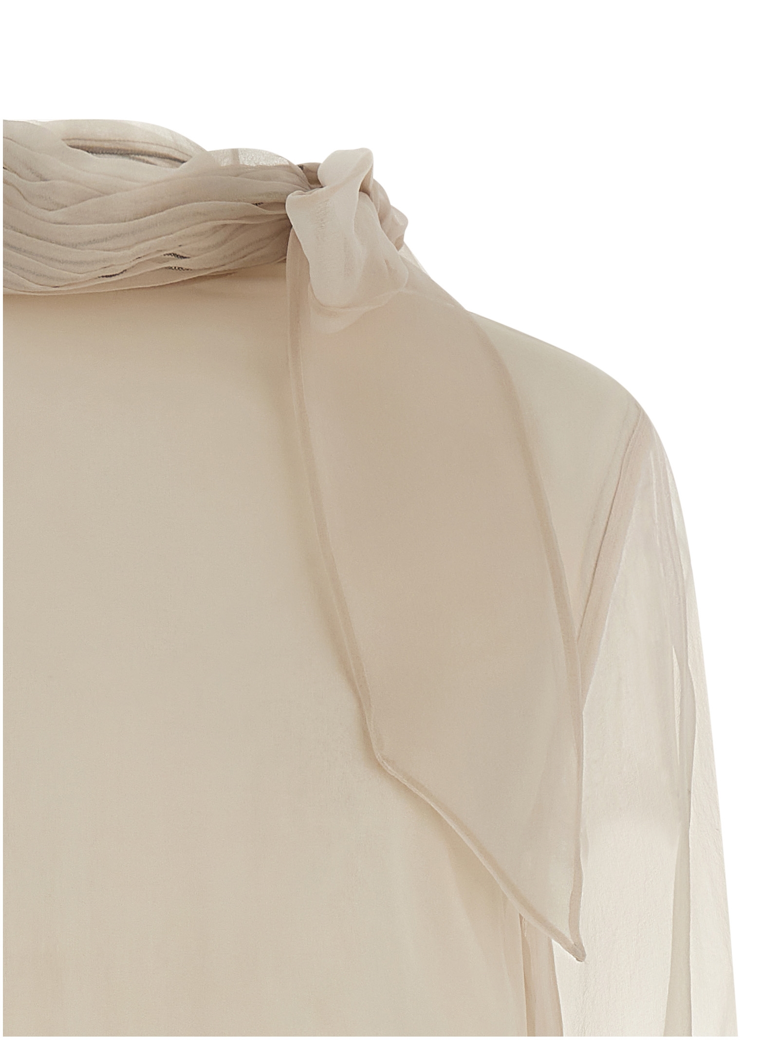 Silk blouse with lavallière MF940ED814C8553 (Brunello Cucinelli / ニット・セーター・カーディガン ) | Brunello Cucinelli (ブルネロ・クチネリ)(2)