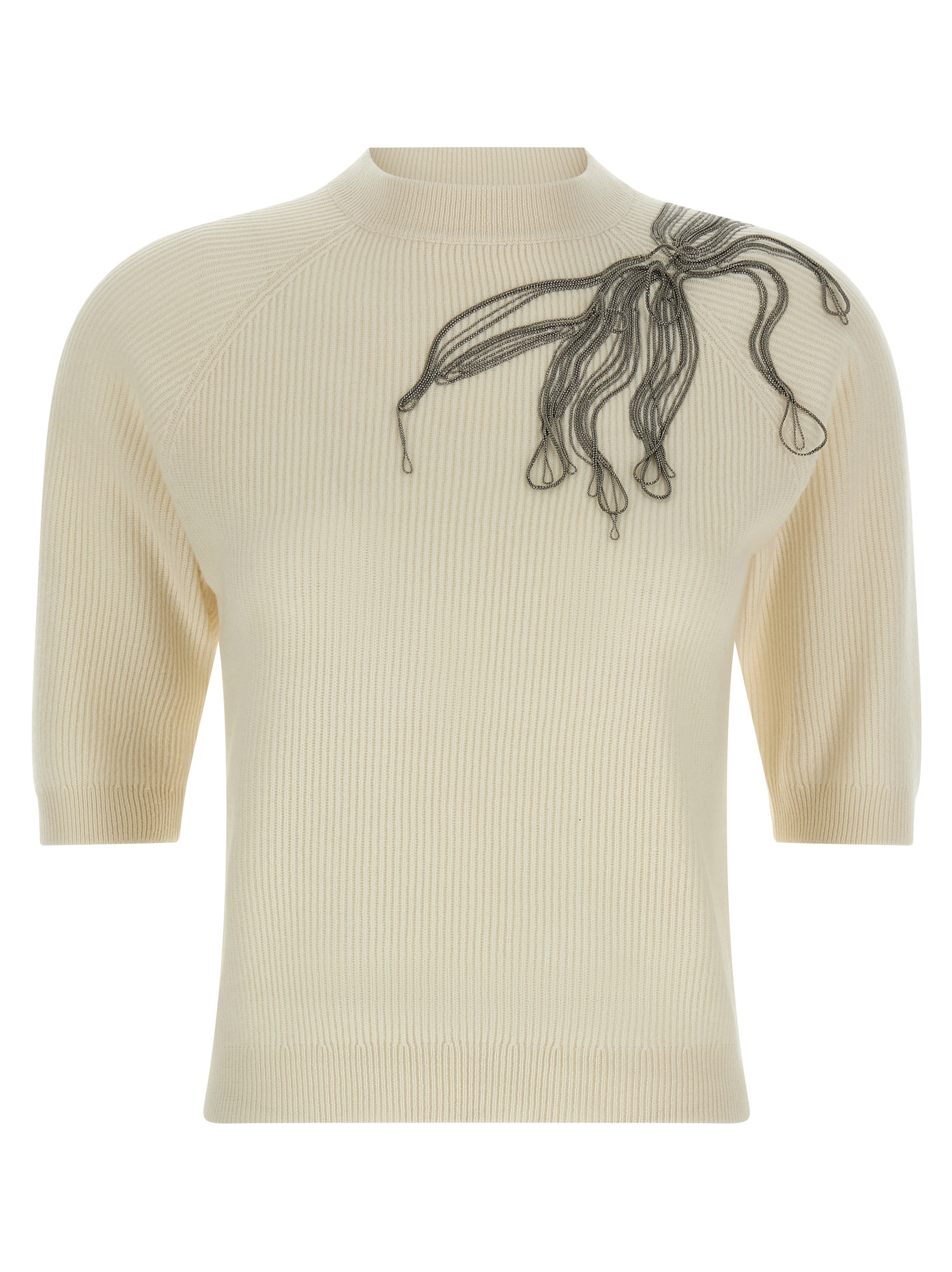 'Shiny Flower Embroidery' sweater M12218900C159 (Brunello Cucinelli / ニット・セーター・カーディガン ) | Brunello Cucinelli (ブルネロ・クチネリ)
