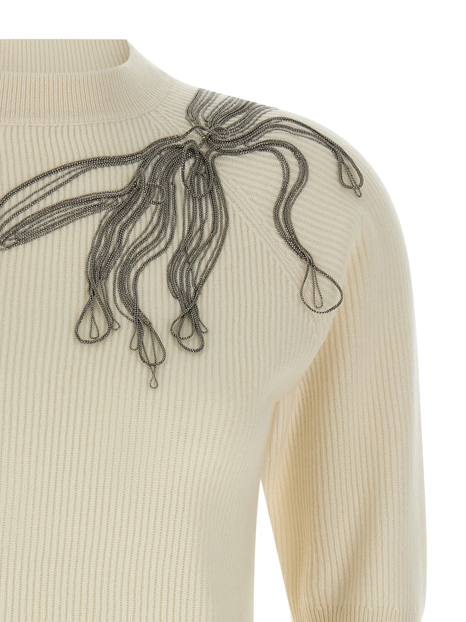 'Shiny Flower Embroidery' sweater M12218900C159 (Brunello Cucinelli / ニット・セーター・カーディガン ) | Brunello Cucinelli (ブルネロ・クチネリ)(2)