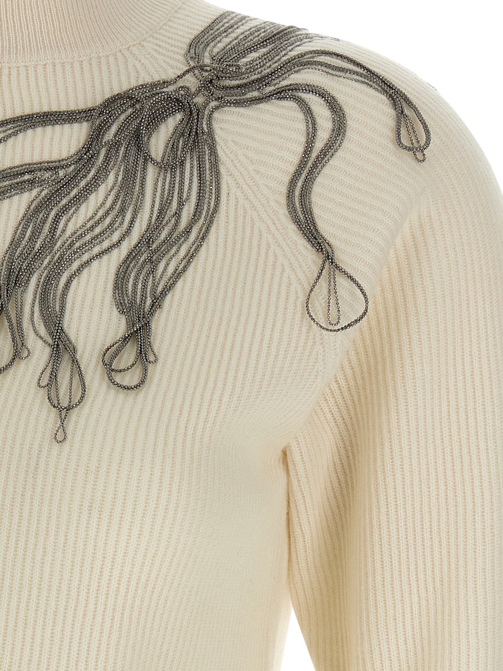 'Shiny Flower Embroidery' sweater M12218900C159 (Brunello Cucinelli / ニット・セーター・カーディガン ) | Brunello Cucinelli (ブルネロ・クチネリ)(3)