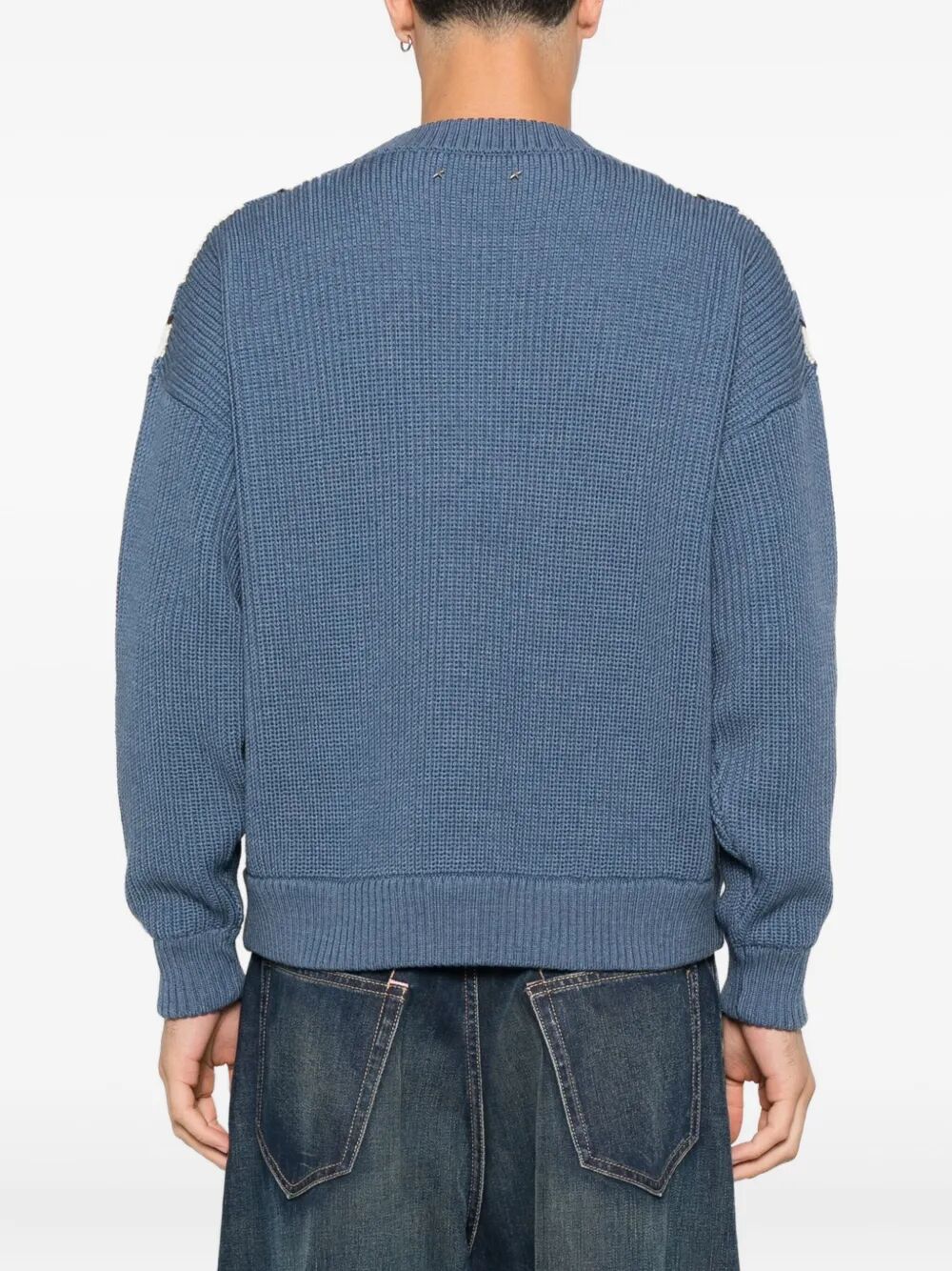 JACQUARD WOOL SWEATER WITH CREAM-COLORED PATTERN GMP01338P00210950945 (Golden Goose / ニット・セーター・カーディガン ) | Golden Goose (ゴールデングース)(2)