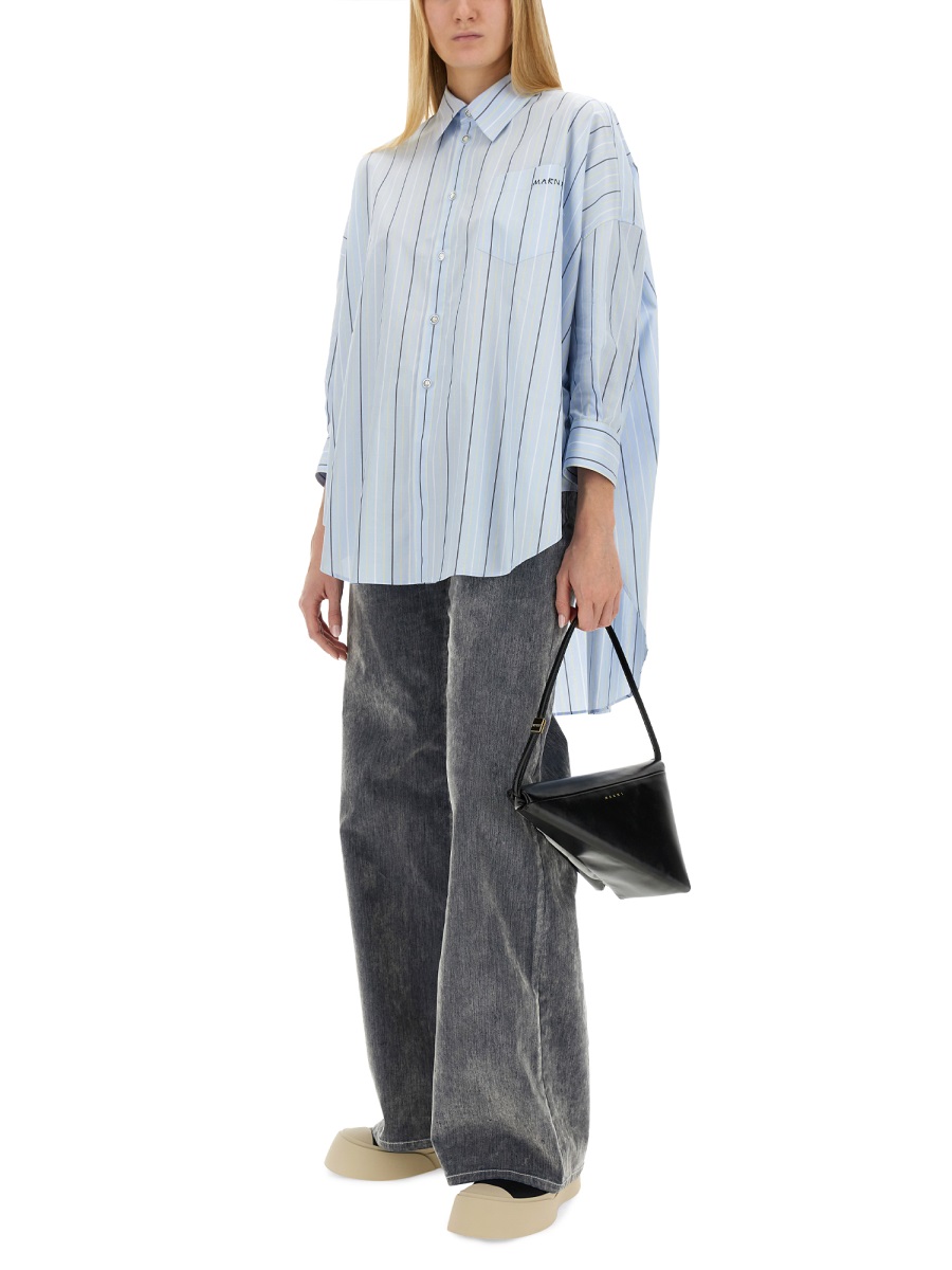 ASYMMETRICAL STRIPED SHIRT CAMA0567S0UTC313STB24 (Marni / シャツ・ブラウス ) | Marni (マルニ)(1)