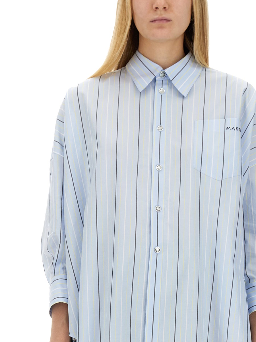 ASYMMETRICAL STRIPED SHIRT CAMA0567S0UTC313STB24 (Marni / シャツ・ブラウス ) | Marni (マルニ)(3)