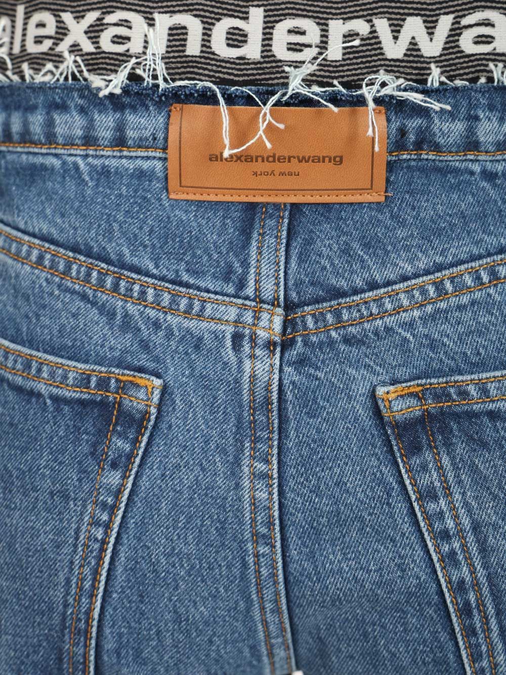 Indigo EZ jeans with integrated design 4DC3254752473 (alexanderwang / ジーンズ ) | alexanderwang (アレキサンダーワン)(4)