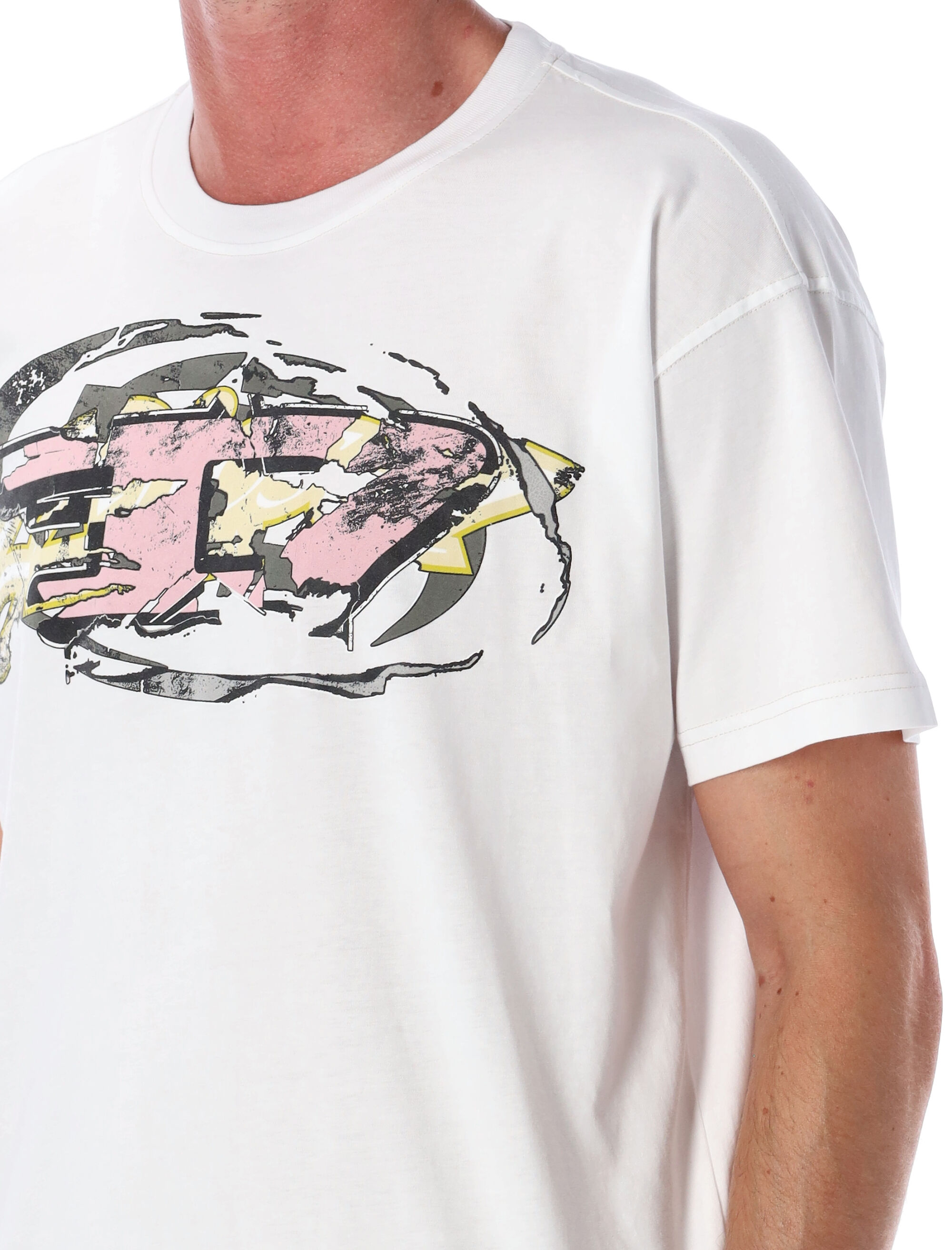Diesel T-shirts and Polos White A195710PLAT100 (Diesel / Tシャツ・カットソー ) | Diesel (ディーゼル)(2)