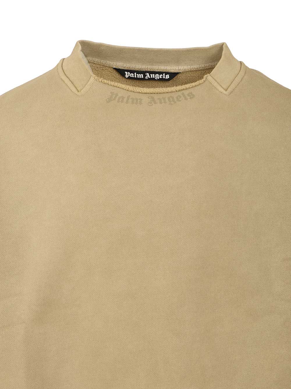 Curved logo sweatshirt PMBA08KF25FLE0015852 (Palm Angels / スウェット・フーディー ) | Palm Angels (パームエンジェルス)(2)