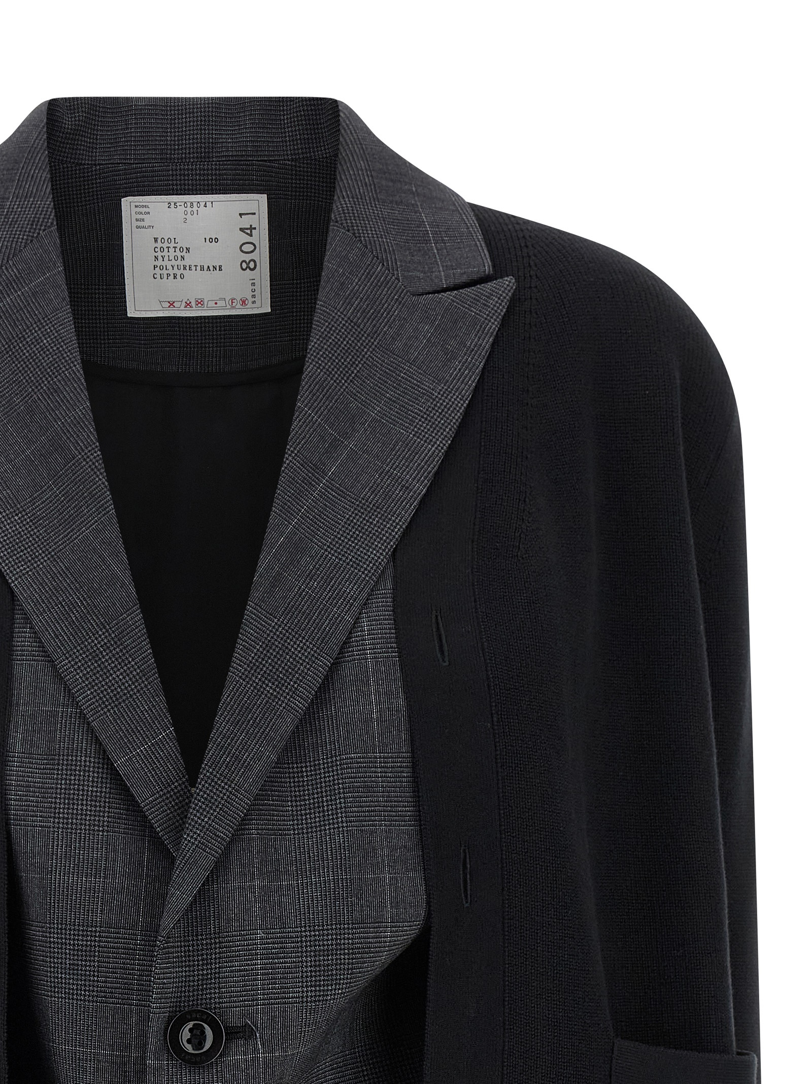 Double layer cardigan 2508041001 (sacai / ブレザー・ジャケット ) | sacai (サカイ)(2)