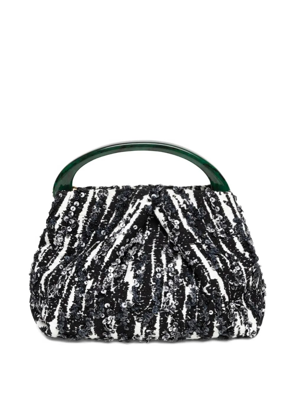 SMALL PLEATED JACQUARD BAG WITH RESIN HANDLE BW252011524851900 (Dries Van Noten / ハンドバッグ・ショルダーバッグ ) | Dries Van Noten (ドリスヴァンノッテン)(4)