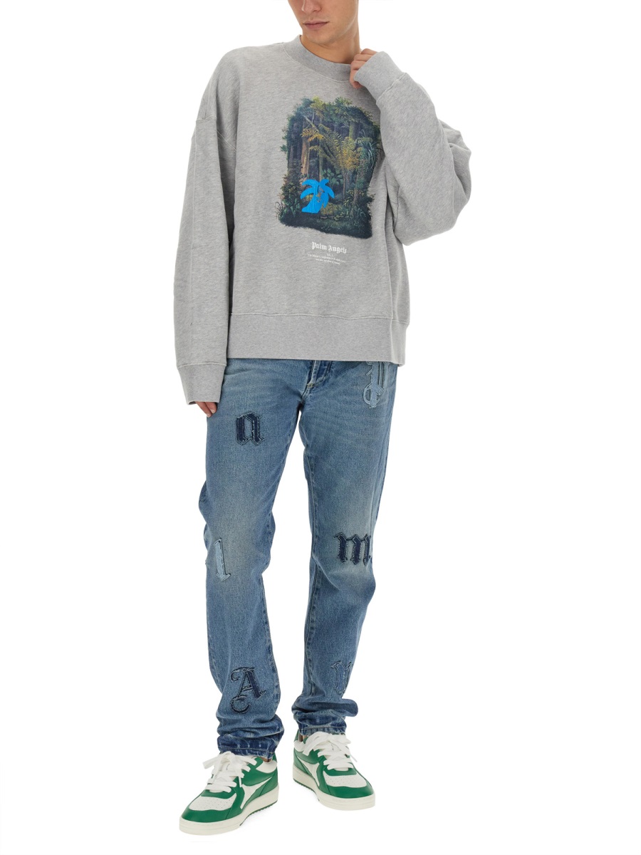 HUNTING IN THE FOREST SWEATSHIRT PMBA026E23FLE0010840 (Palm Angels / スウェット・フーディー ) | Palm Angels (パームエンジェルス)(1)